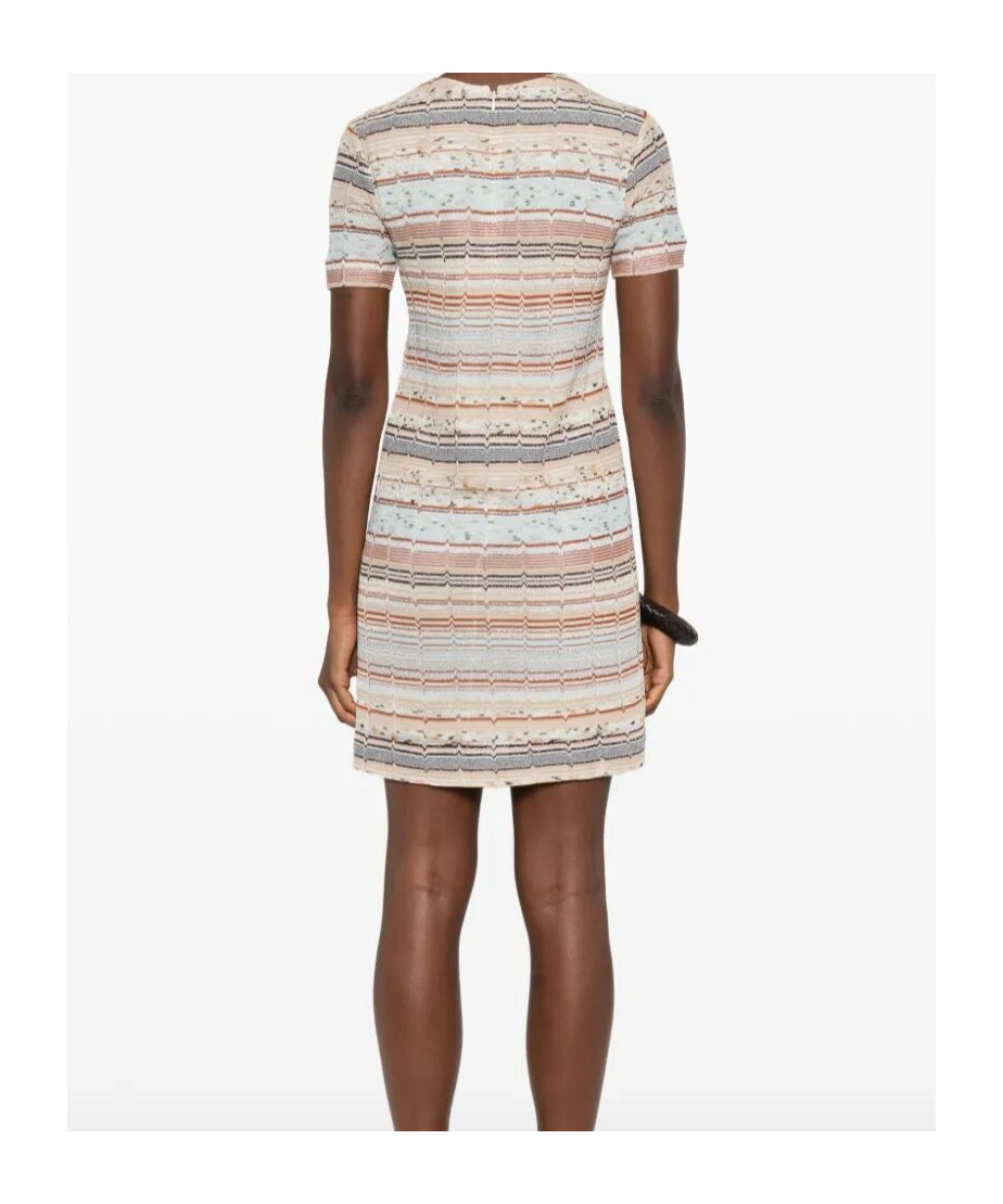 Missoni Mini Dress With Horizontal Stripes In Multi
