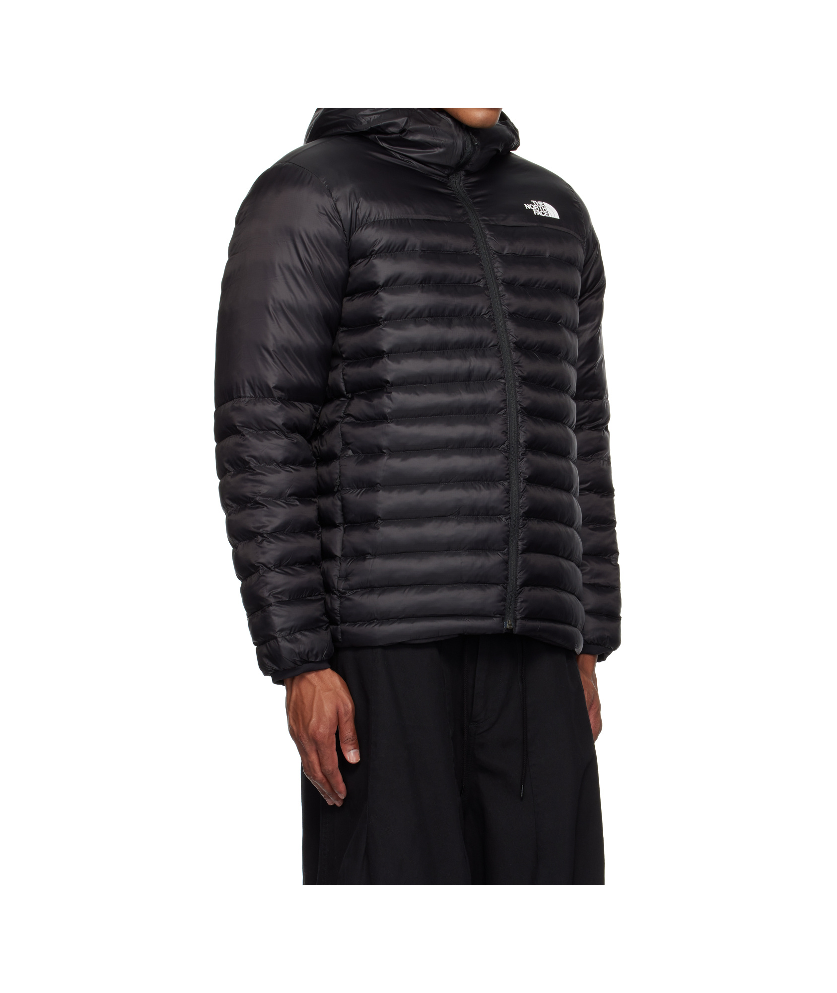 The North Face Rmst Hooded Down Jacket In Black