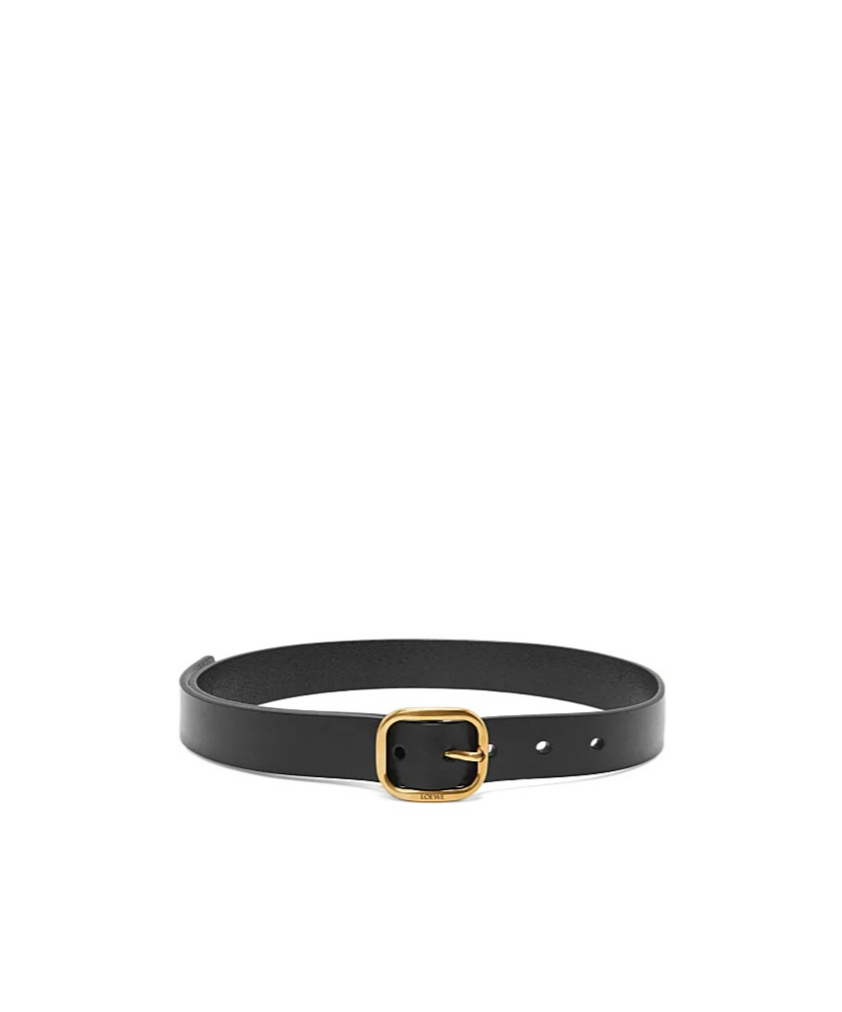 Loewe Leather Belt In Black