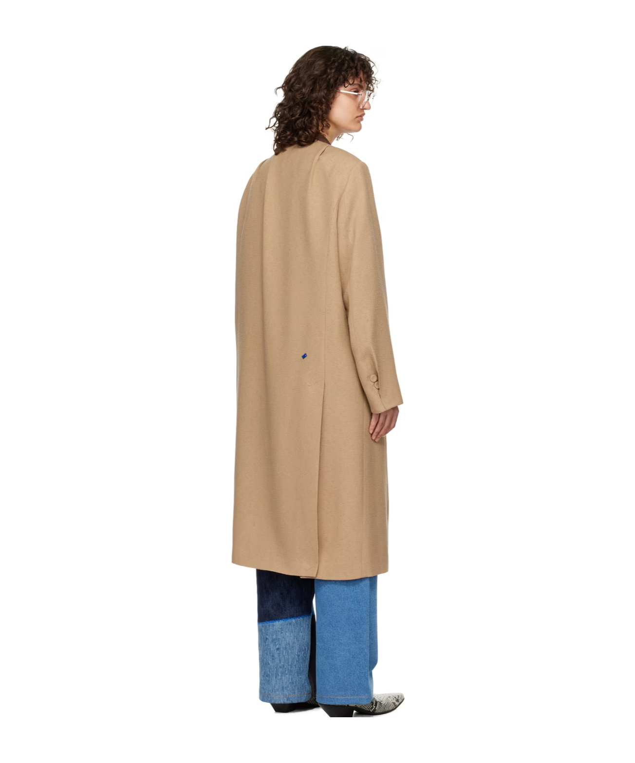 ADER ERROR Y-NECK BUTTON COAT