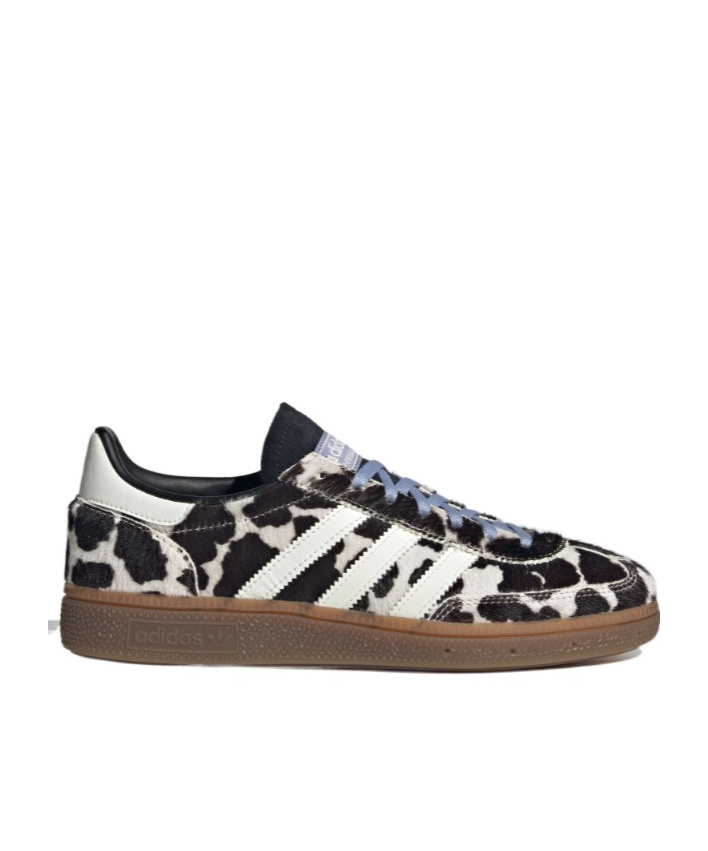 Adidas Originals Handball Spezial Low-top Sneakers In Core Black/rice White/chalk Blue