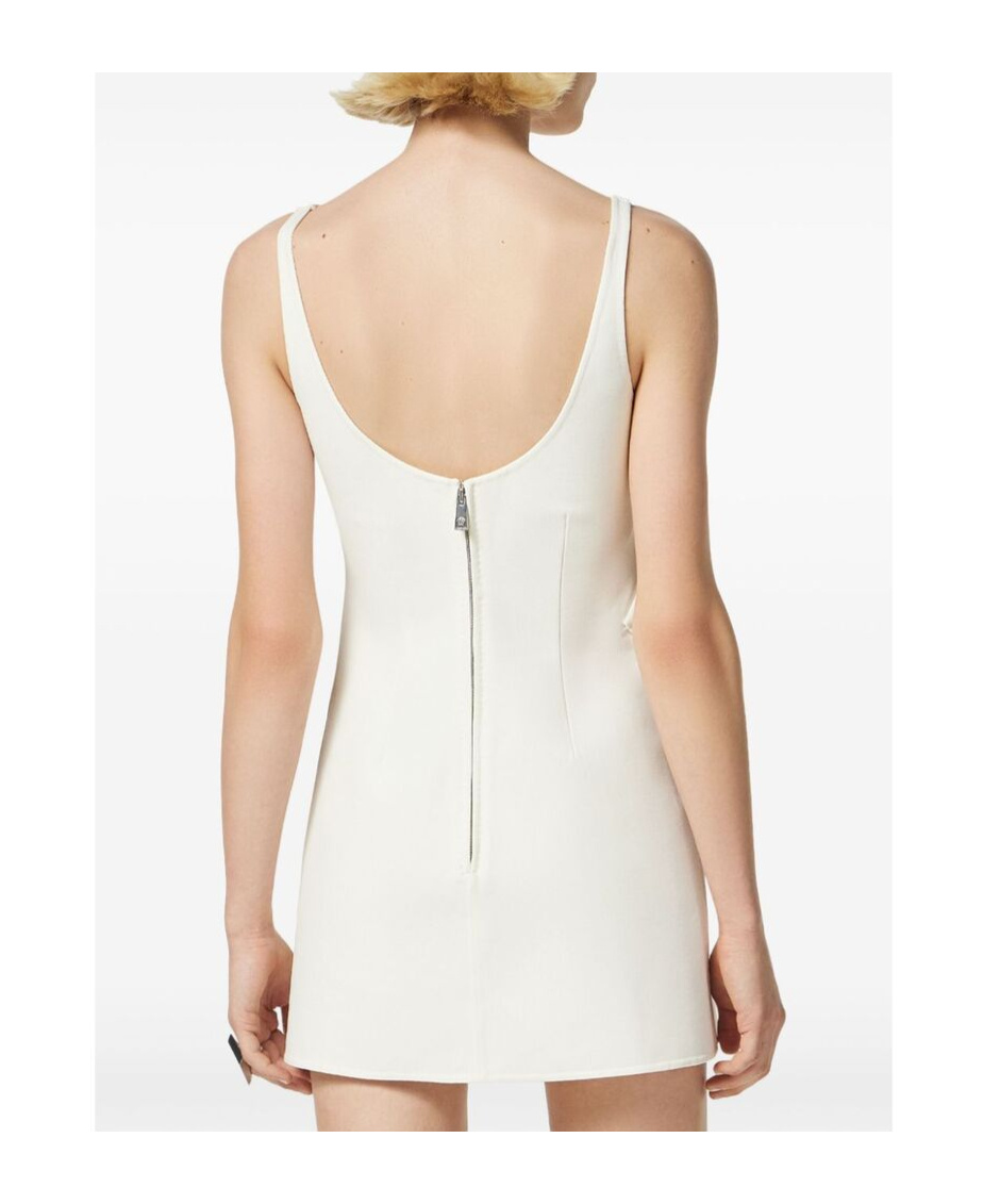 Versace Scoop-neck Minidress In White