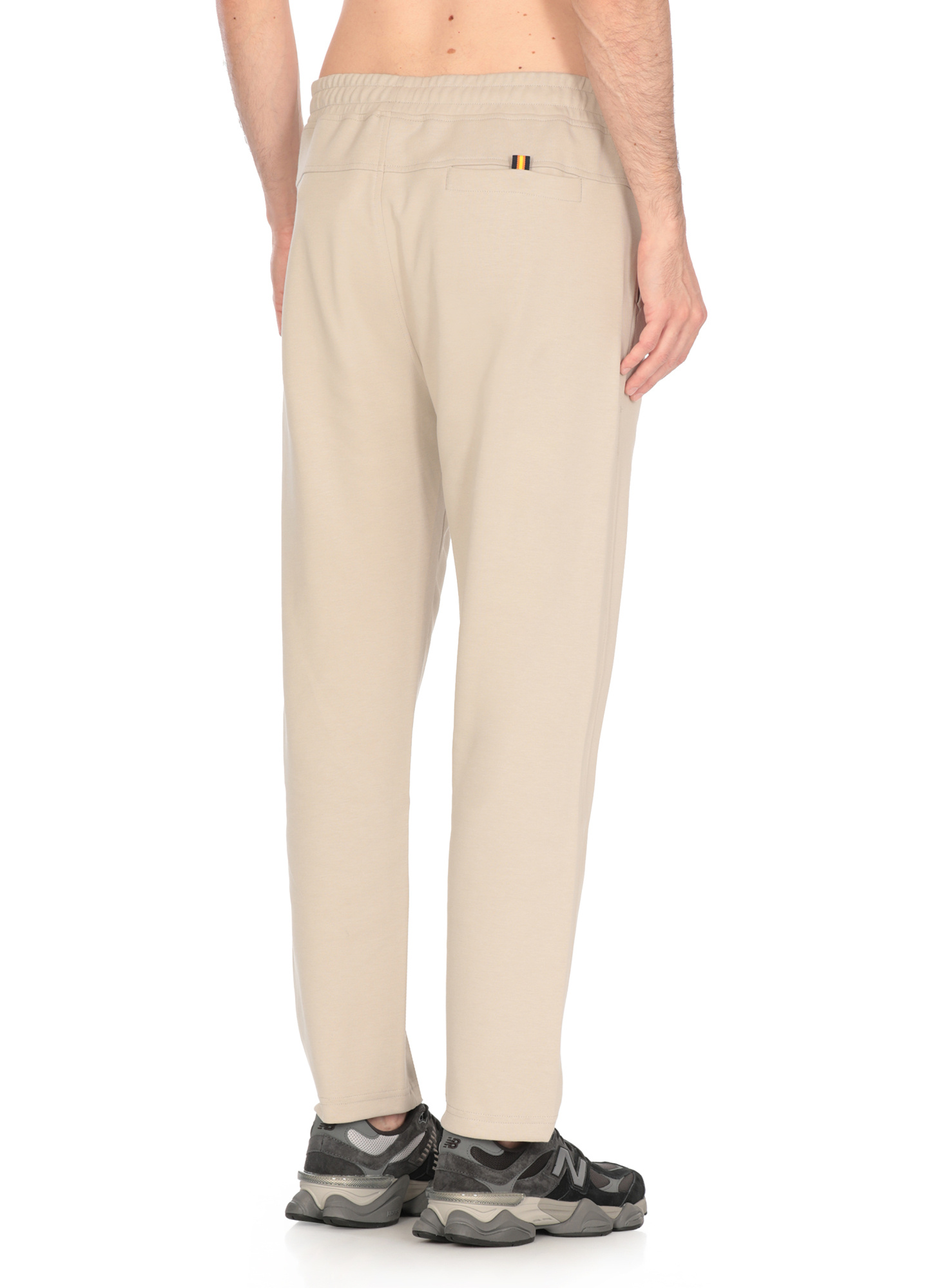 K-way Straight Leg Cotton Trousers With Elastic Waistband