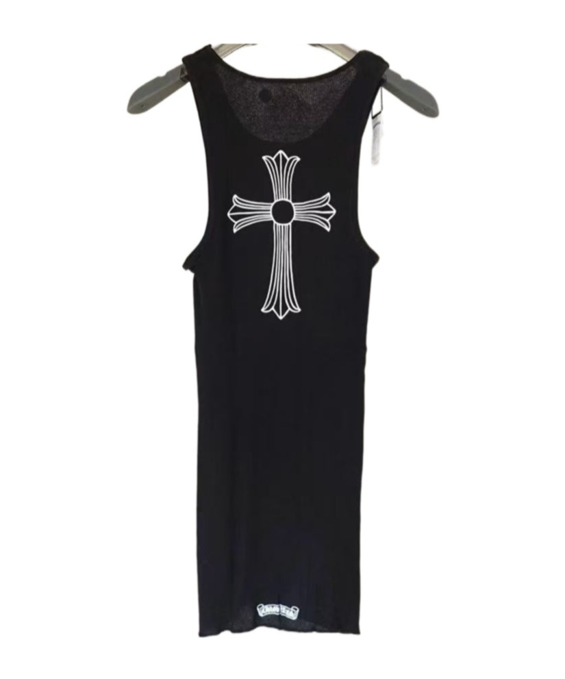 Chrome Hearts Cross Vest On Back In Black