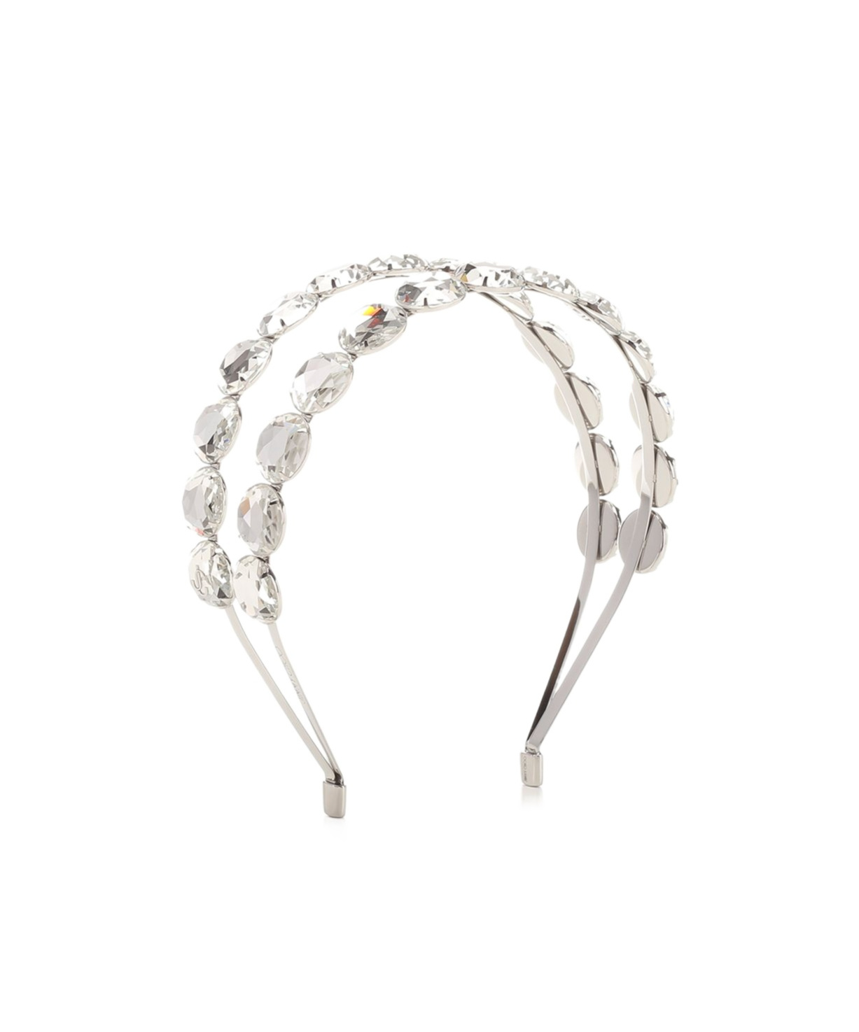 Jimmy Choo Double Headband Jewelry Silver In Silver