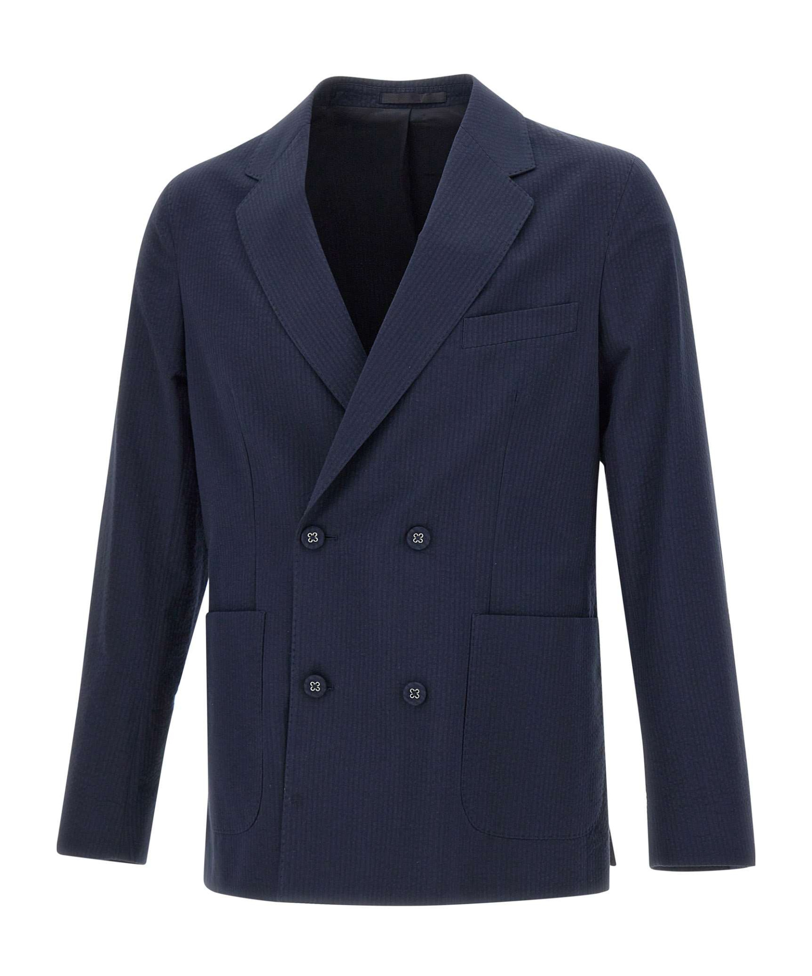 OFFICINE GENERALE DOUBLE BREASTED FOUR BUTTONS JACKET 