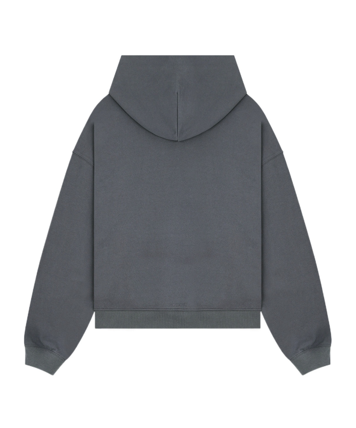 We11 Done Monster-print Cotton Hoodie In Gray