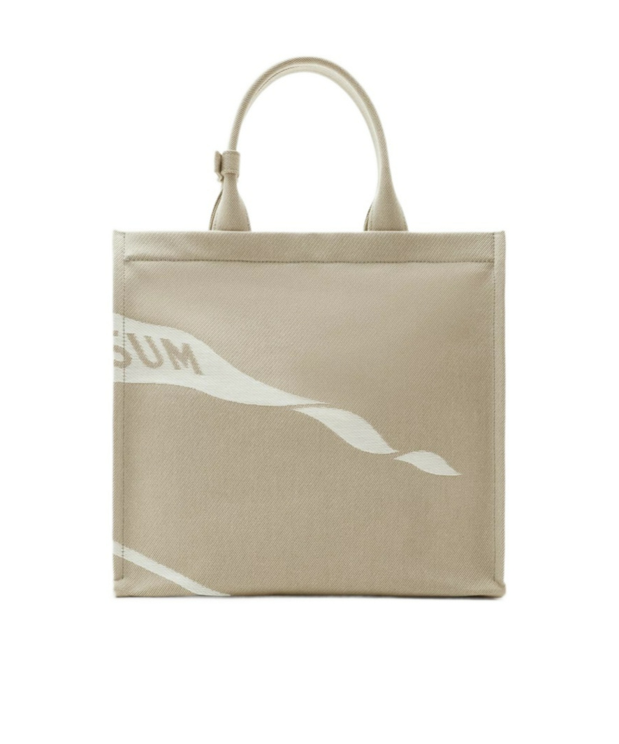Burberry Small Equestrian Knight Tote Bag In Nude