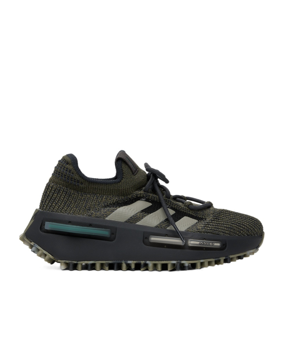 Adidas Originals Kids Khaki Nmd_s1 Big Kids Sneakers In Black