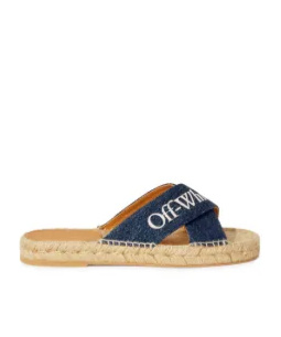 Off-white Criss Cross Espadrilles In Nude