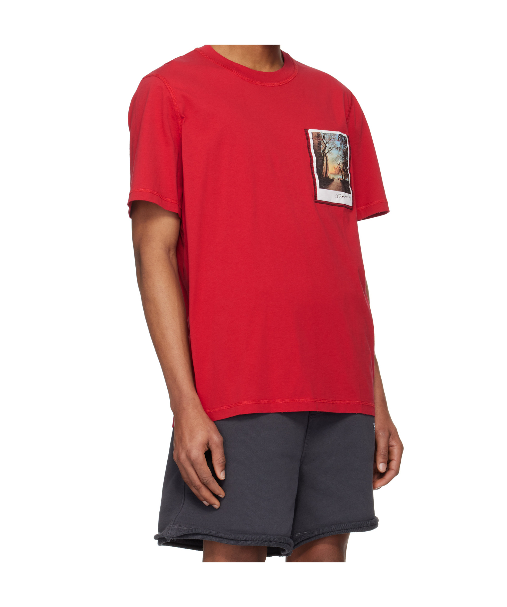 Helmut Lang Short-sleeved T-shirt In Red