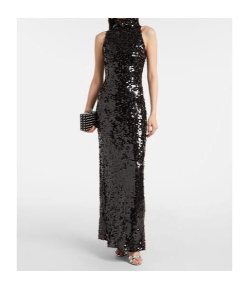 Christopher Esber Cristalla Embellished Gown In Black