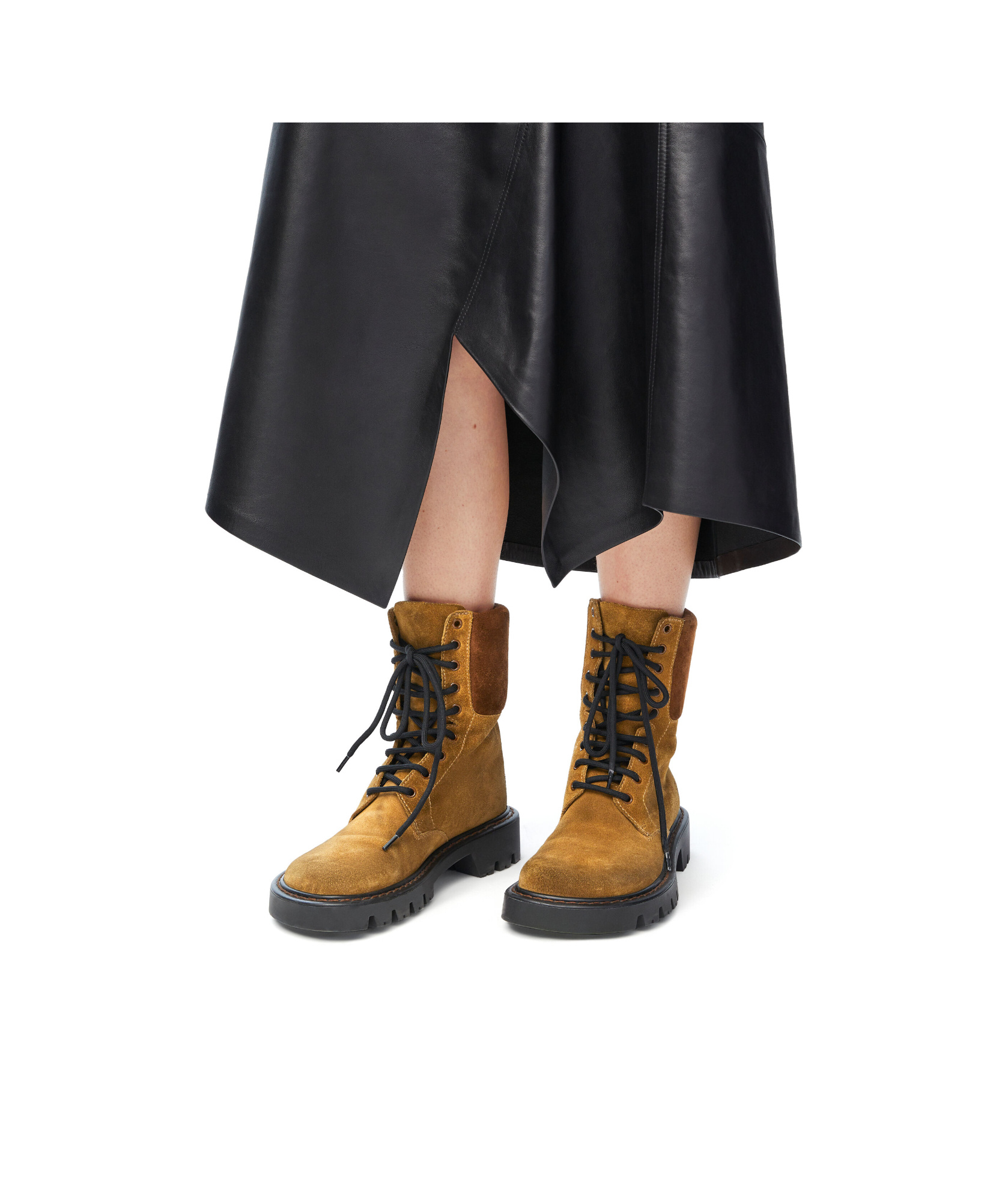 Loewe Lacing Short Boots In Brown