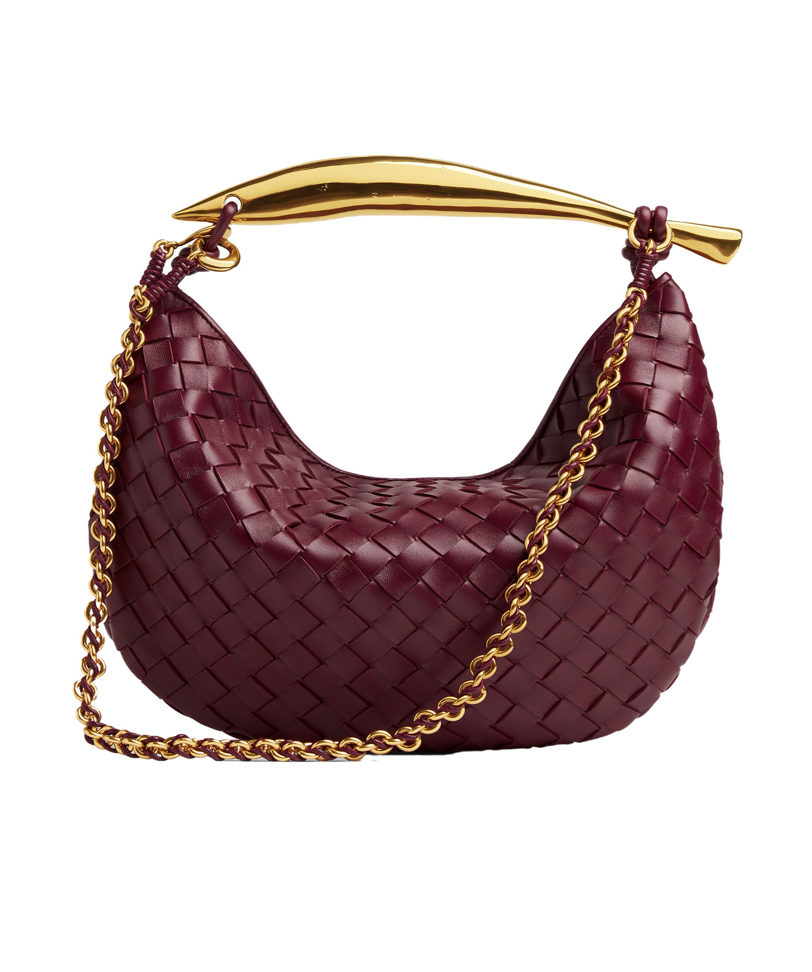 Bottega Veneta Mini Sardine Shoulder Bag In Red