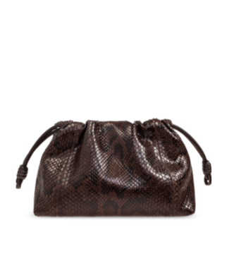Loewe Small Cubi Anagram Jacquard Canvas And Leather Shoulder Bag In Black