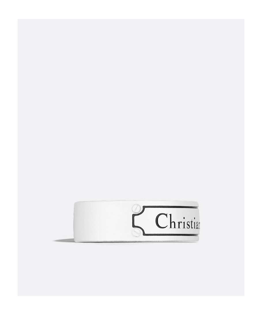 Dior Logo Ring In White