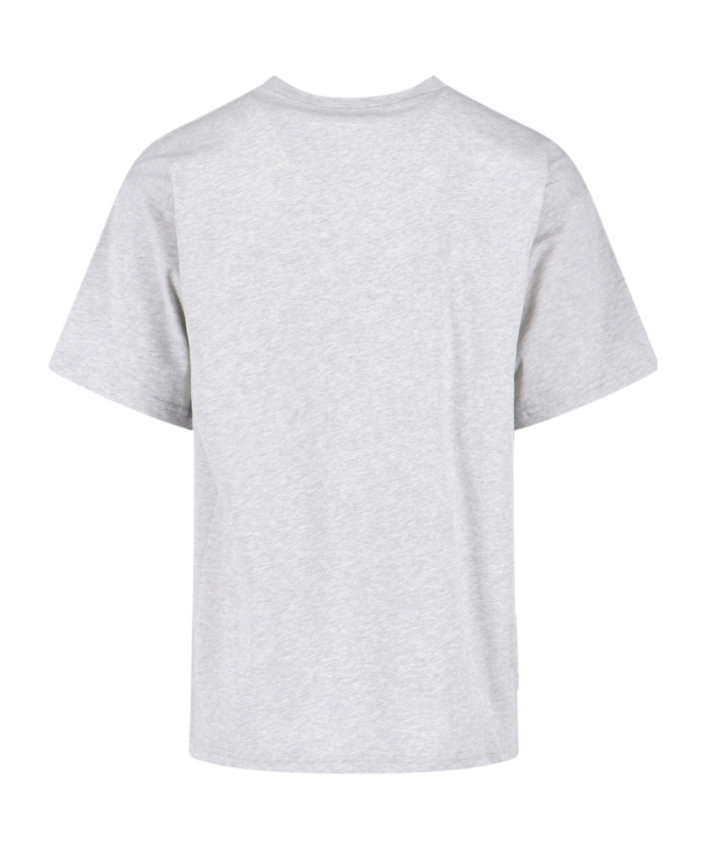 Magliano Graphic Print Crew Neck Short Sleeve T-shirt In Gray