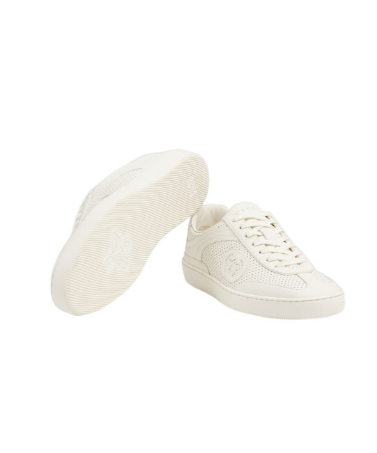 Gucci Interlocking Sneakers In White