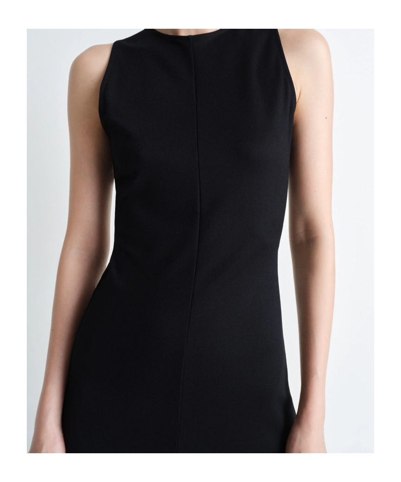 Lemaire Twisted Hem Dress In Black