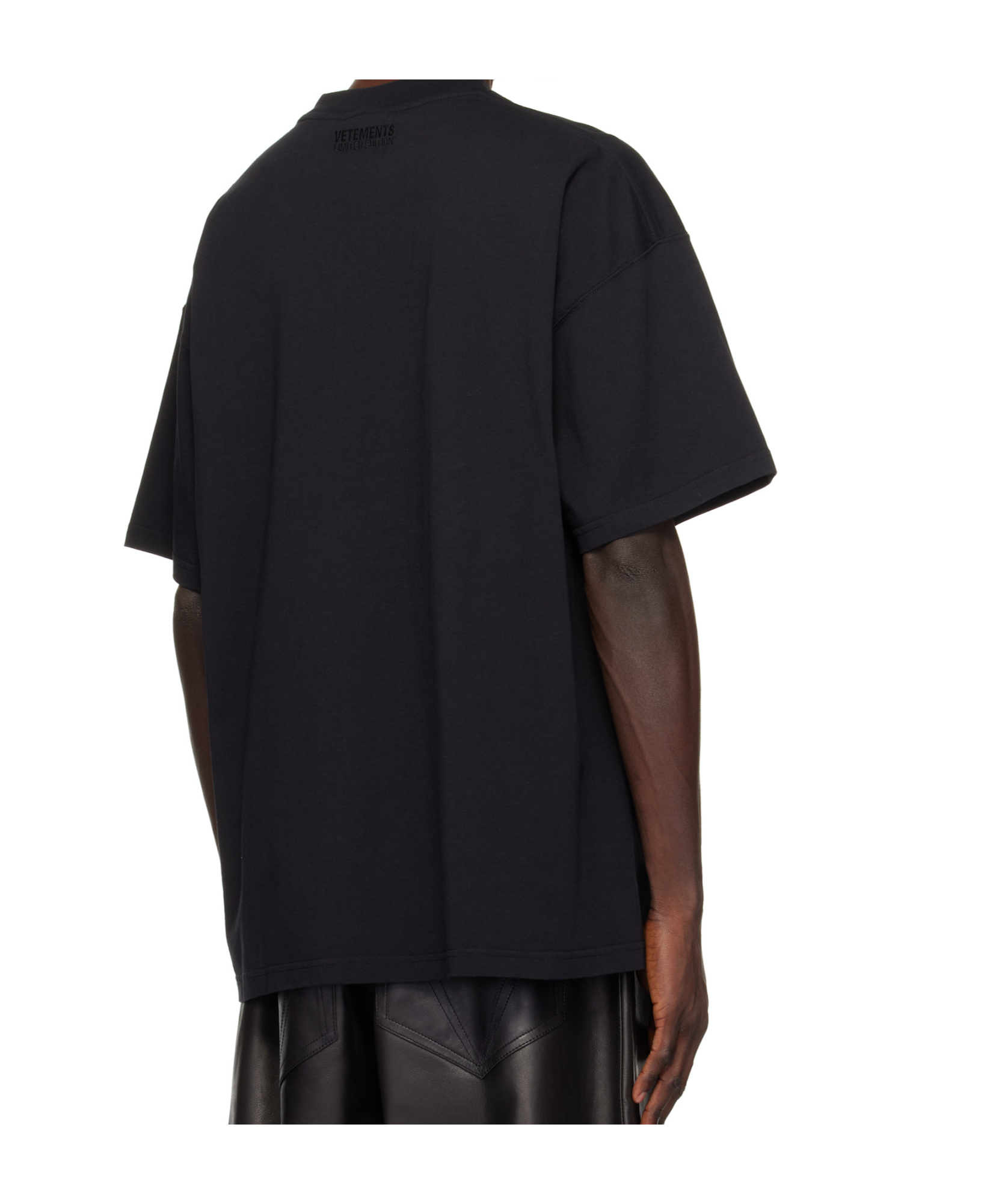 Vetements Black No Posts T-shirt In Black