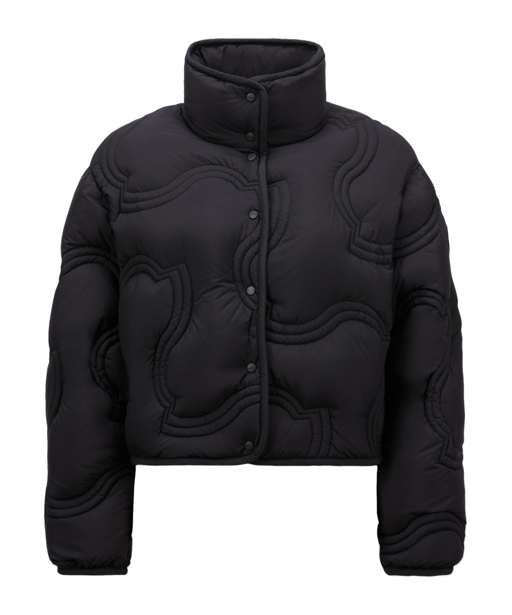 Moncler Short Down Jacket And Coat In Black