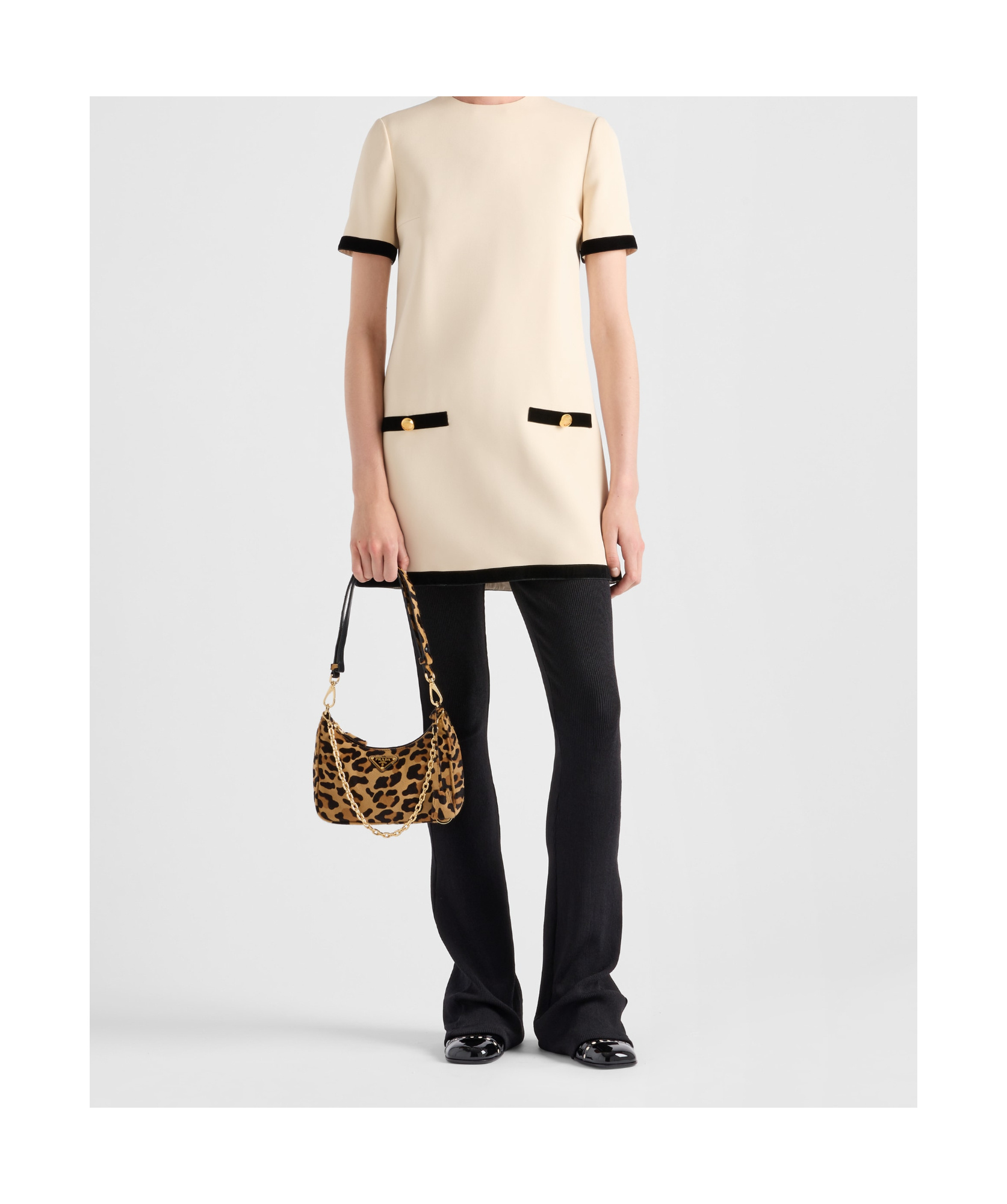 Prada Re-edition Leopard Ponyskin Mini Bag In Brown