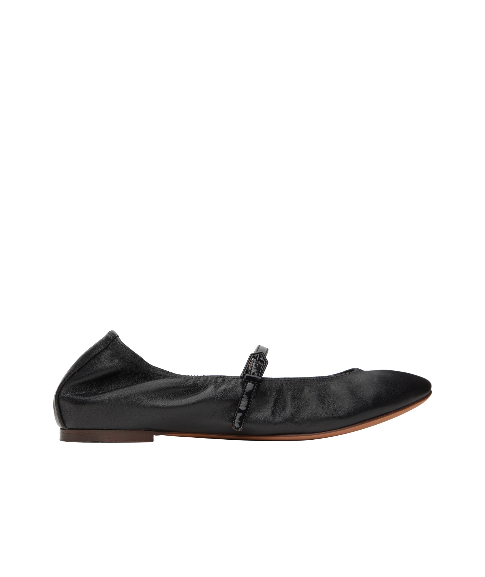 Lanvin Black Mary Jane Ballerina Flats In Black