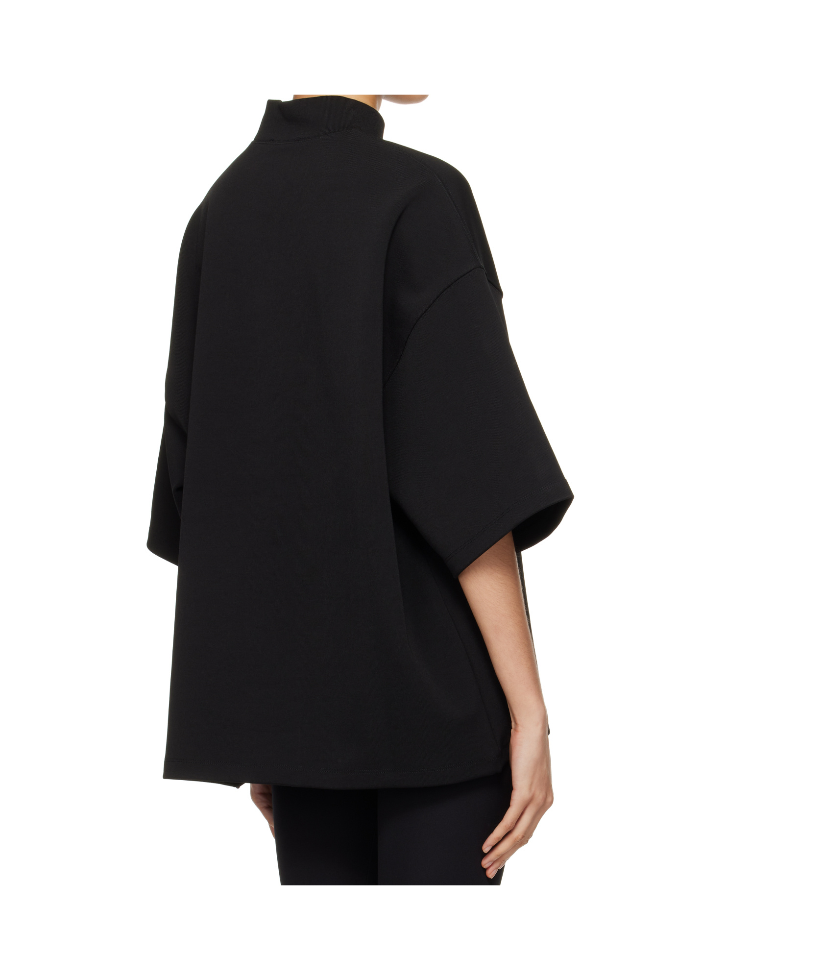 Wardrobe.nyc Semi-matte Stand-up Collar T-shirt