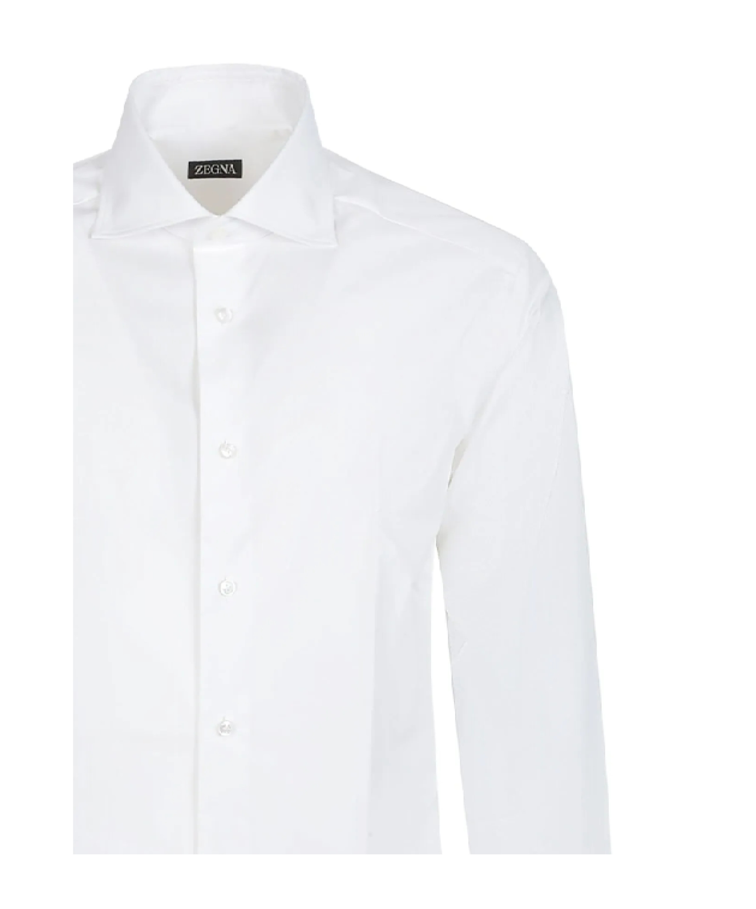 Zegna Lux Tailoring Long Sleeve Shirt In White