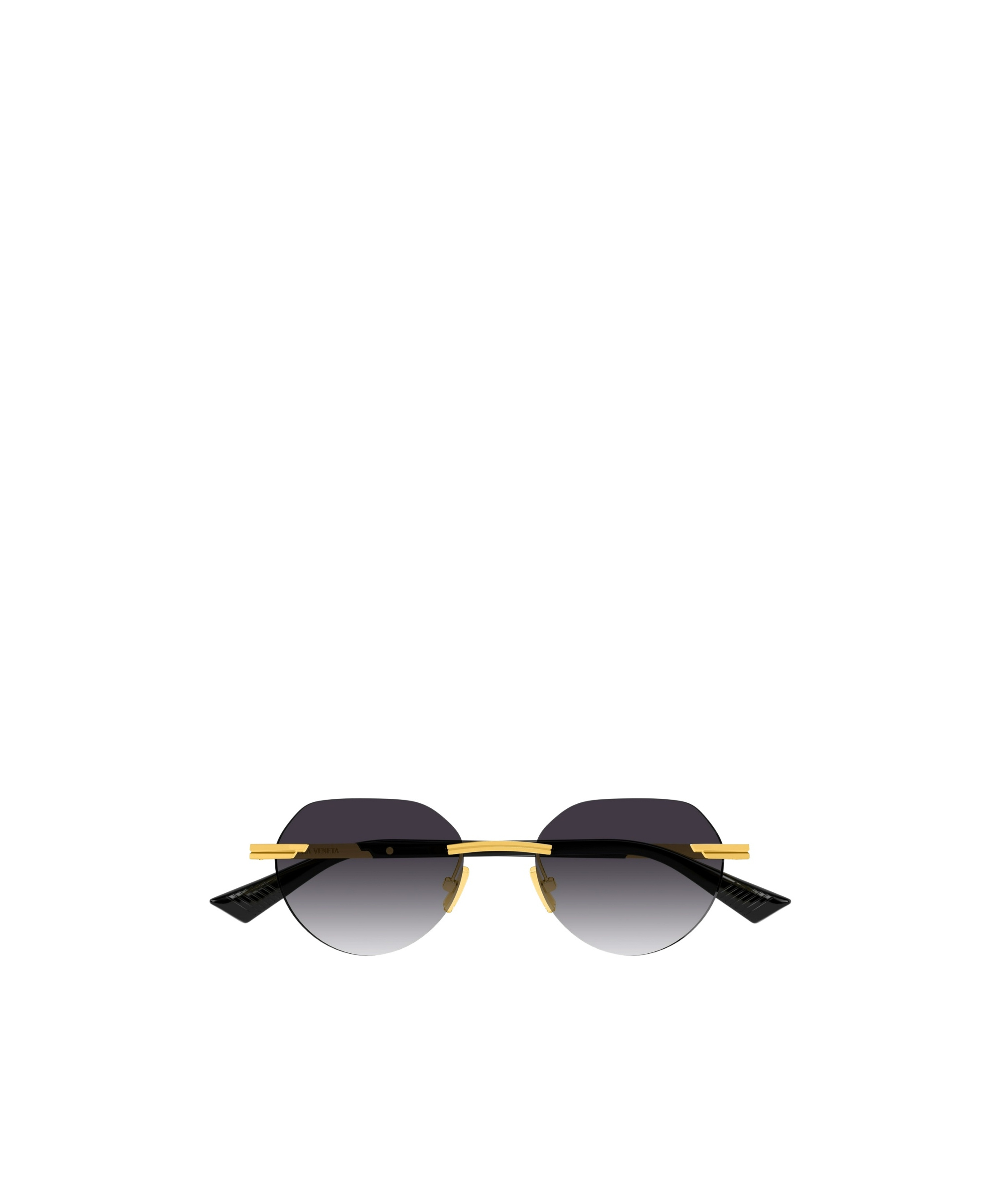 Bottega Veneta Glaze Rimless Sunglasses In Black