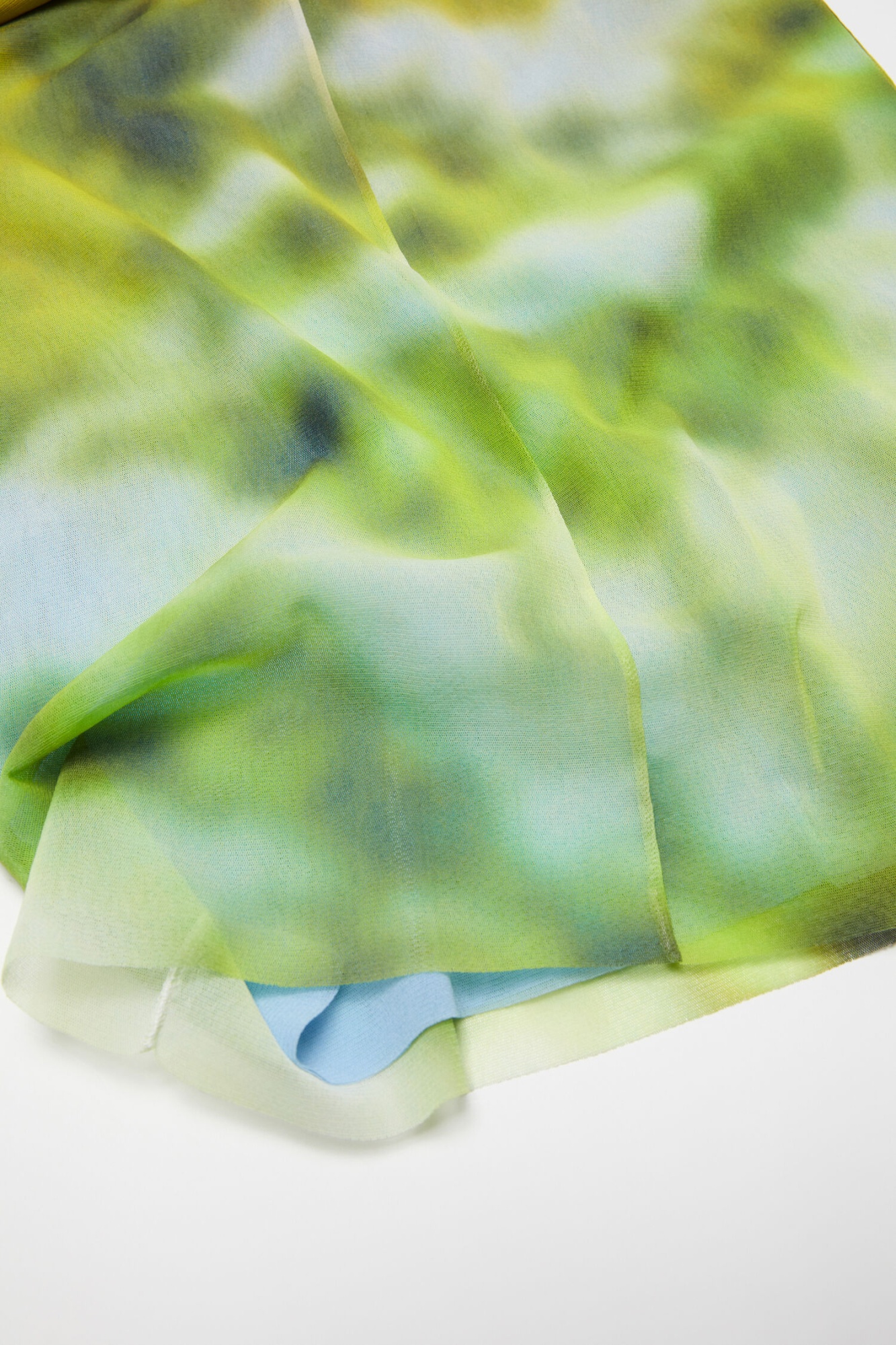 Acne Studios Long Dress Ombré Print In Multi