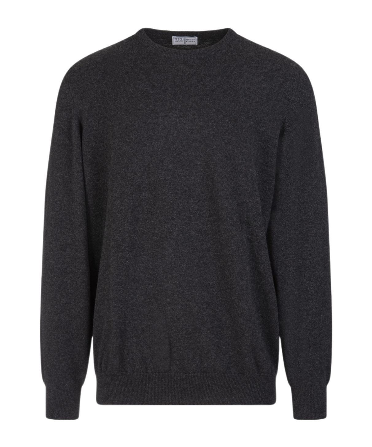 Fedeli Long-sleeved Knitted Sweater In Black