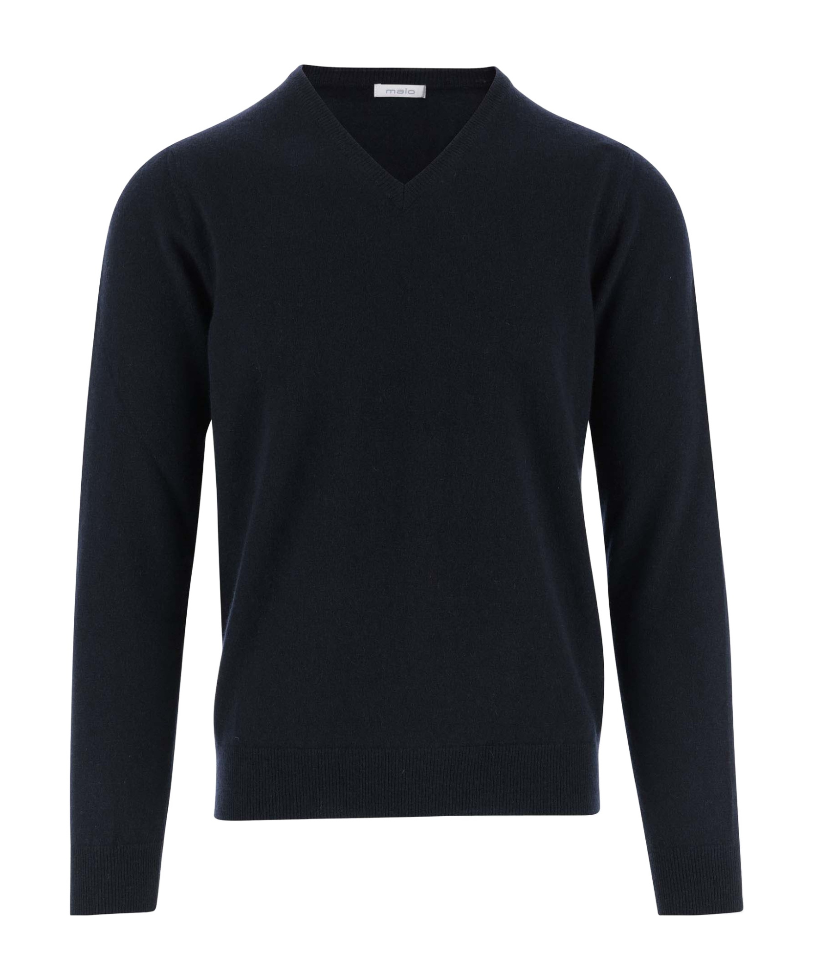 Malo Fine-knit Cashmere Jumper In Black