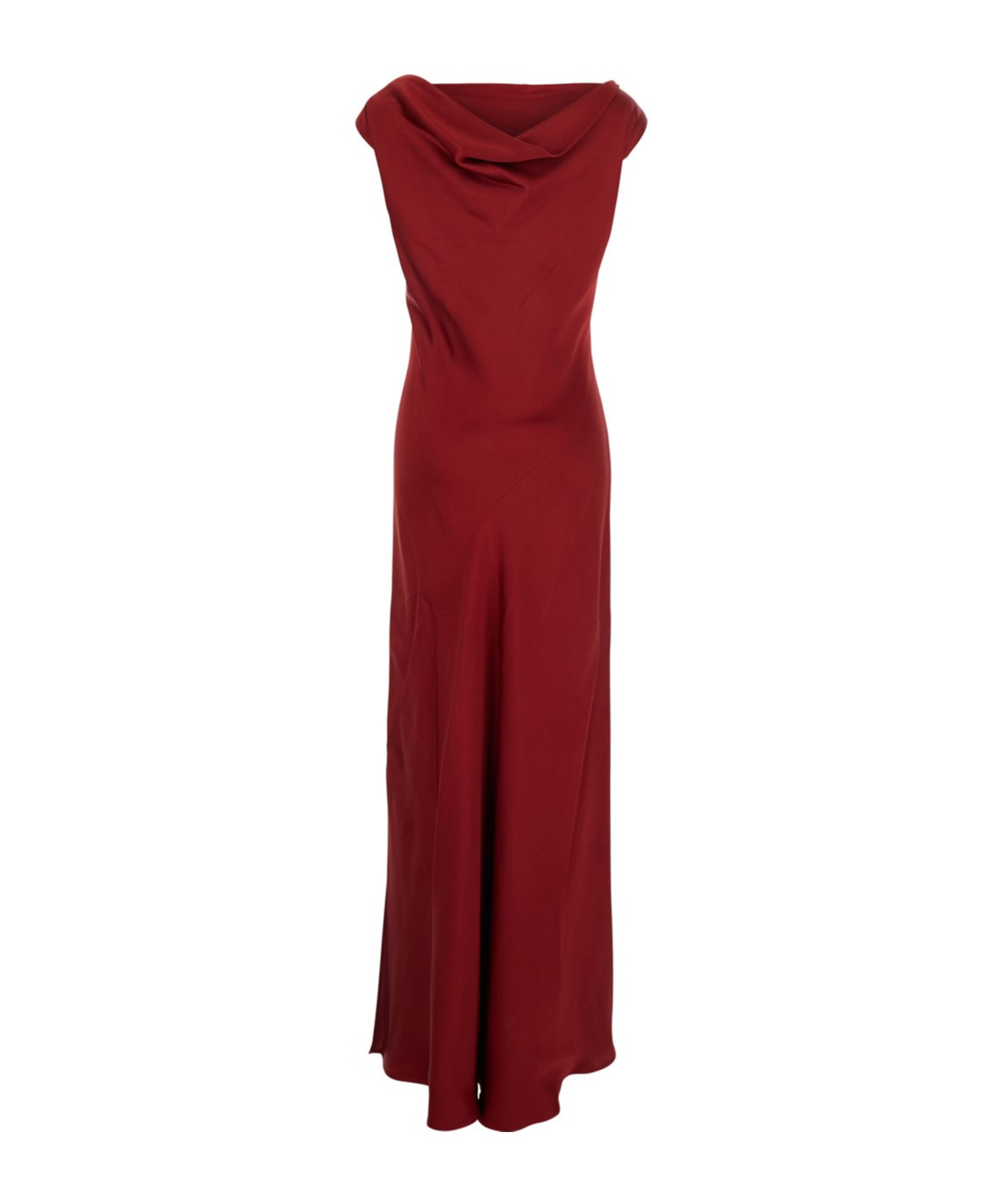 Antonelli Cowl-neck Maxi Dress In Red