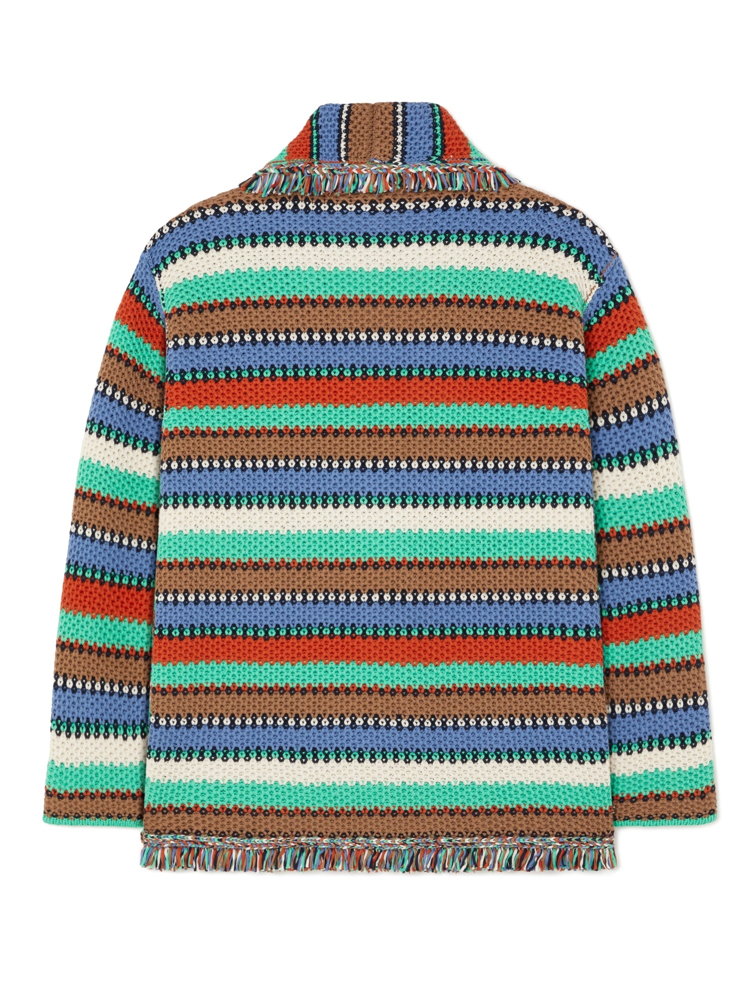 Alanui Sunny Stripes Cardigan In Multi