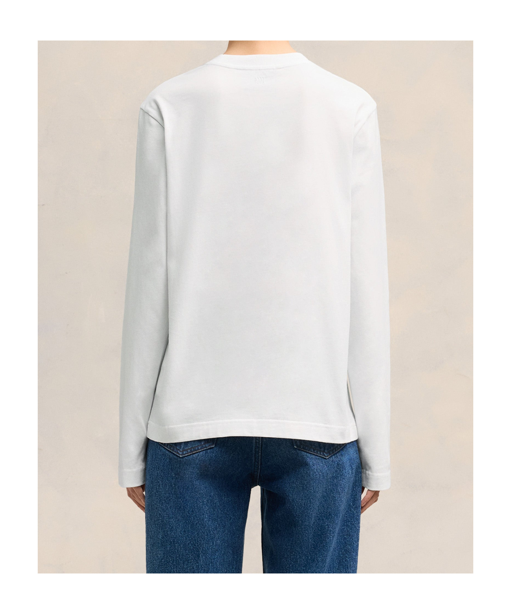 Ami Alexandre Mattiussi Ami De Caur Cotton Jersey Sweatshirt In White