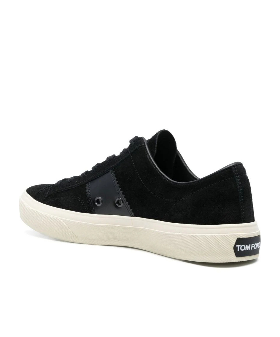 Tom Ford Logo-print Low-top Sneakers In Black