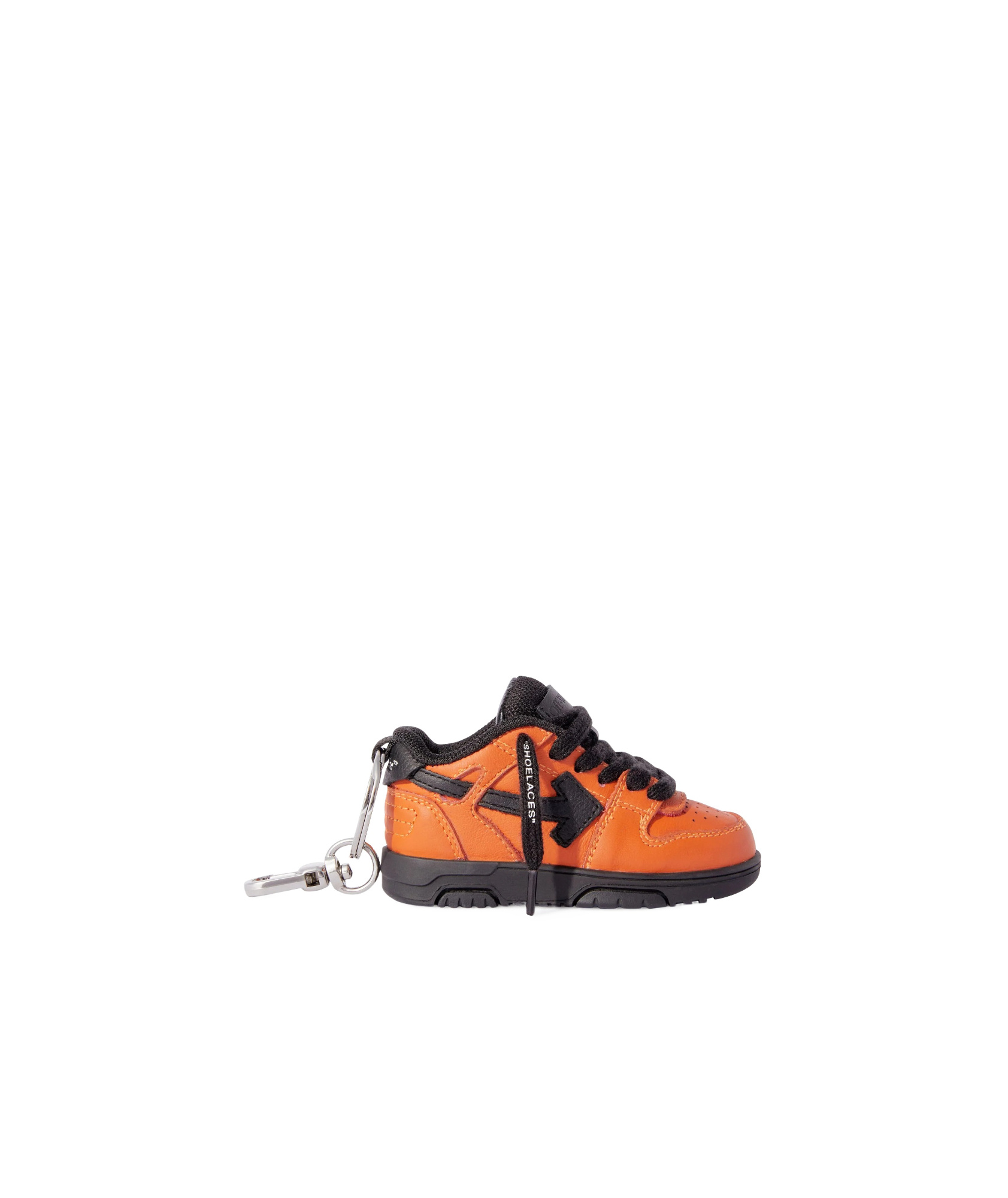 Off-white Ooo Keychain In Brown