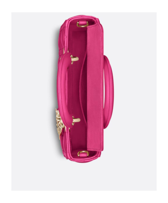 Dior Lady D-joy Small Leather Shoulder Bag In Pink