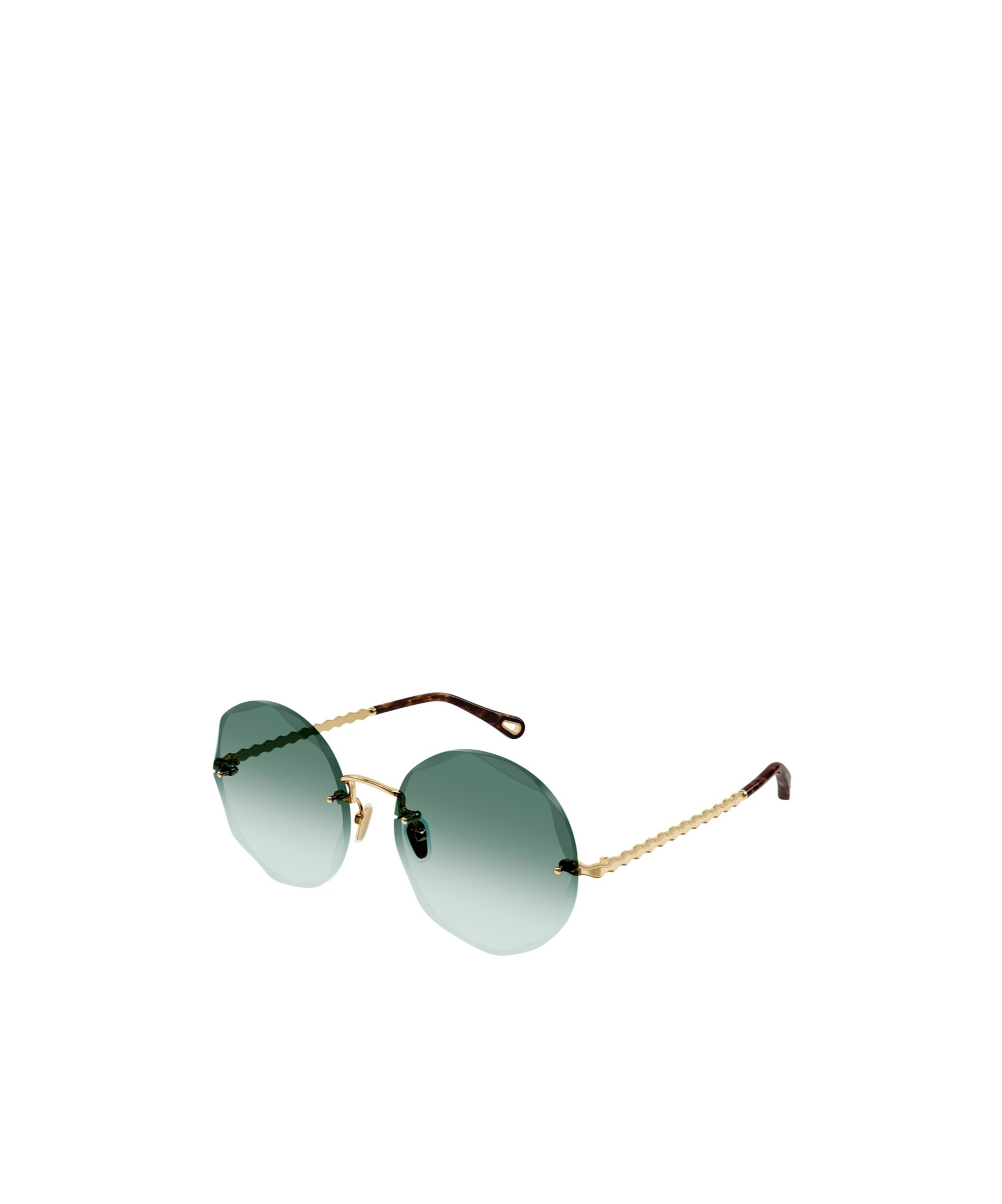 Chloé Round-frame Sunglasses In Green