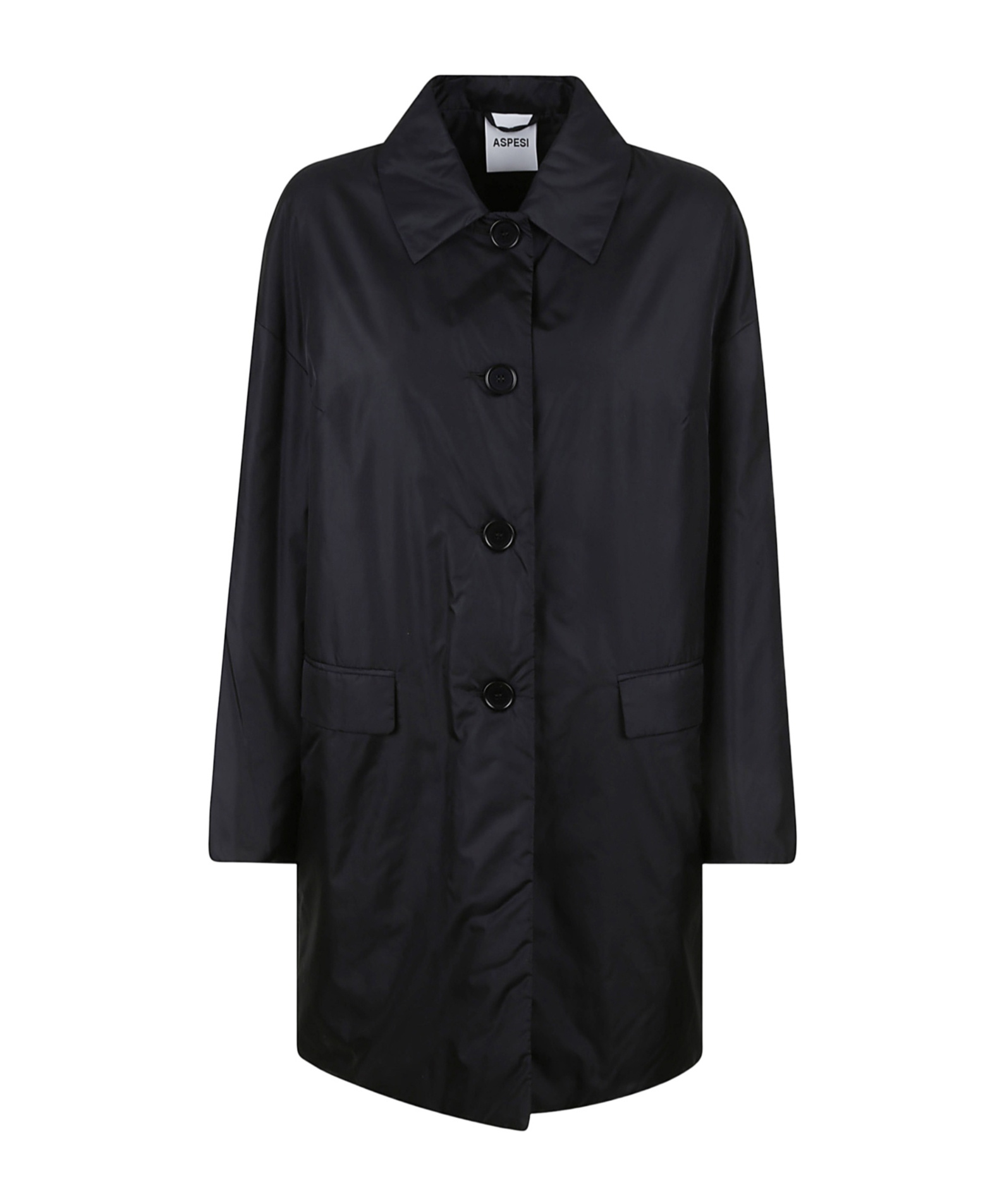 ASPESI BUTTONED-UP GABARDINE COAT