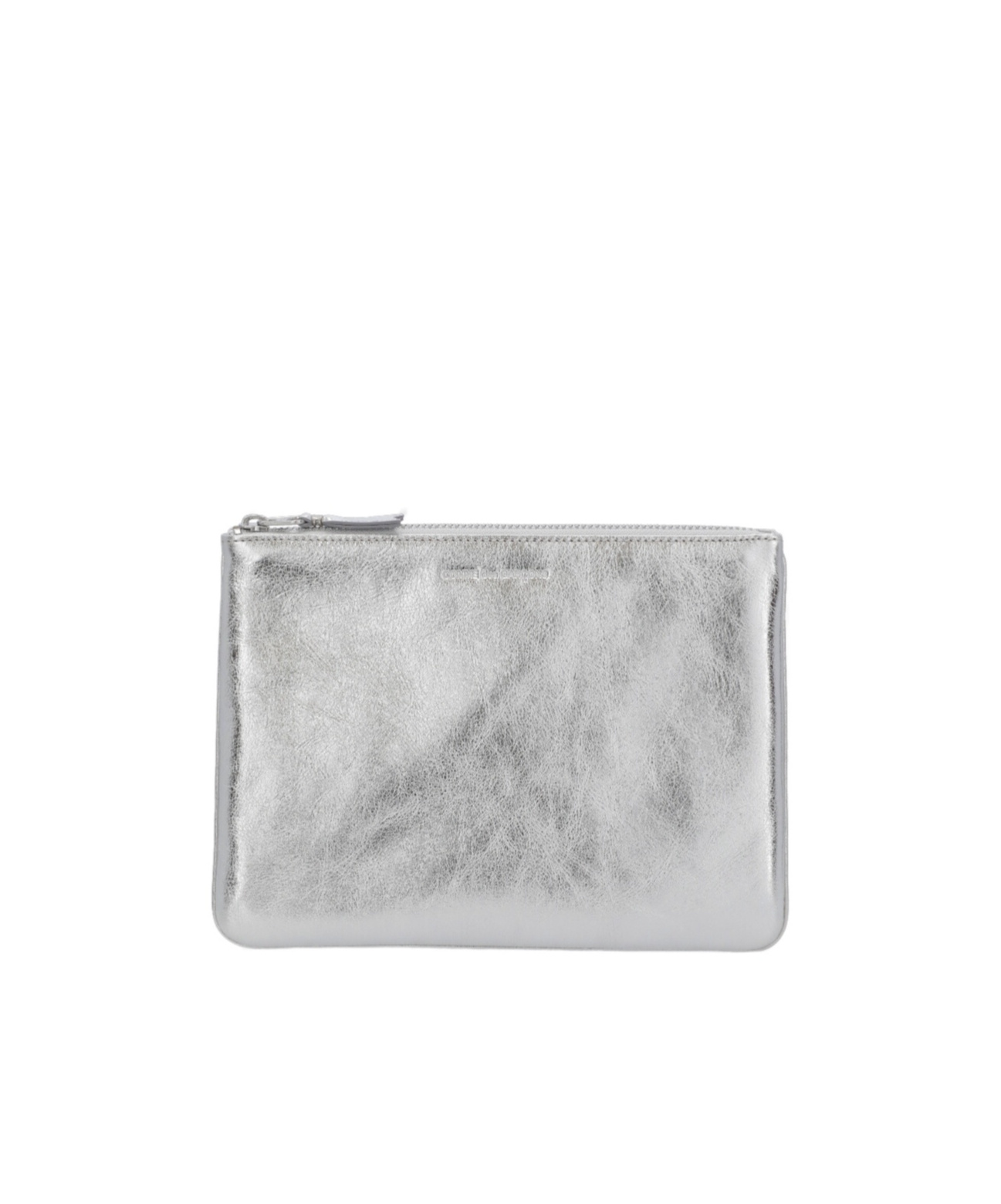 Comme Des Garçons Zipper Wallet In Gray