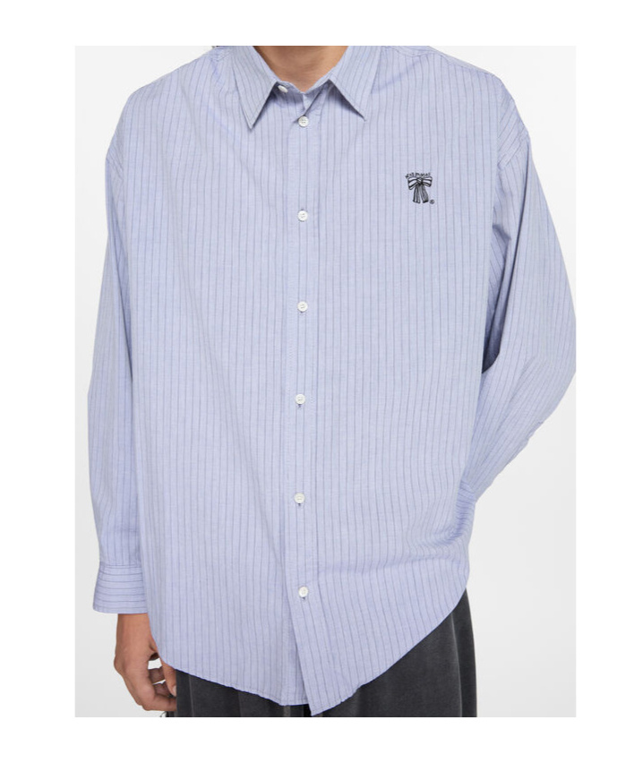 Acne Studios Long-sleeved Shirt In Blue