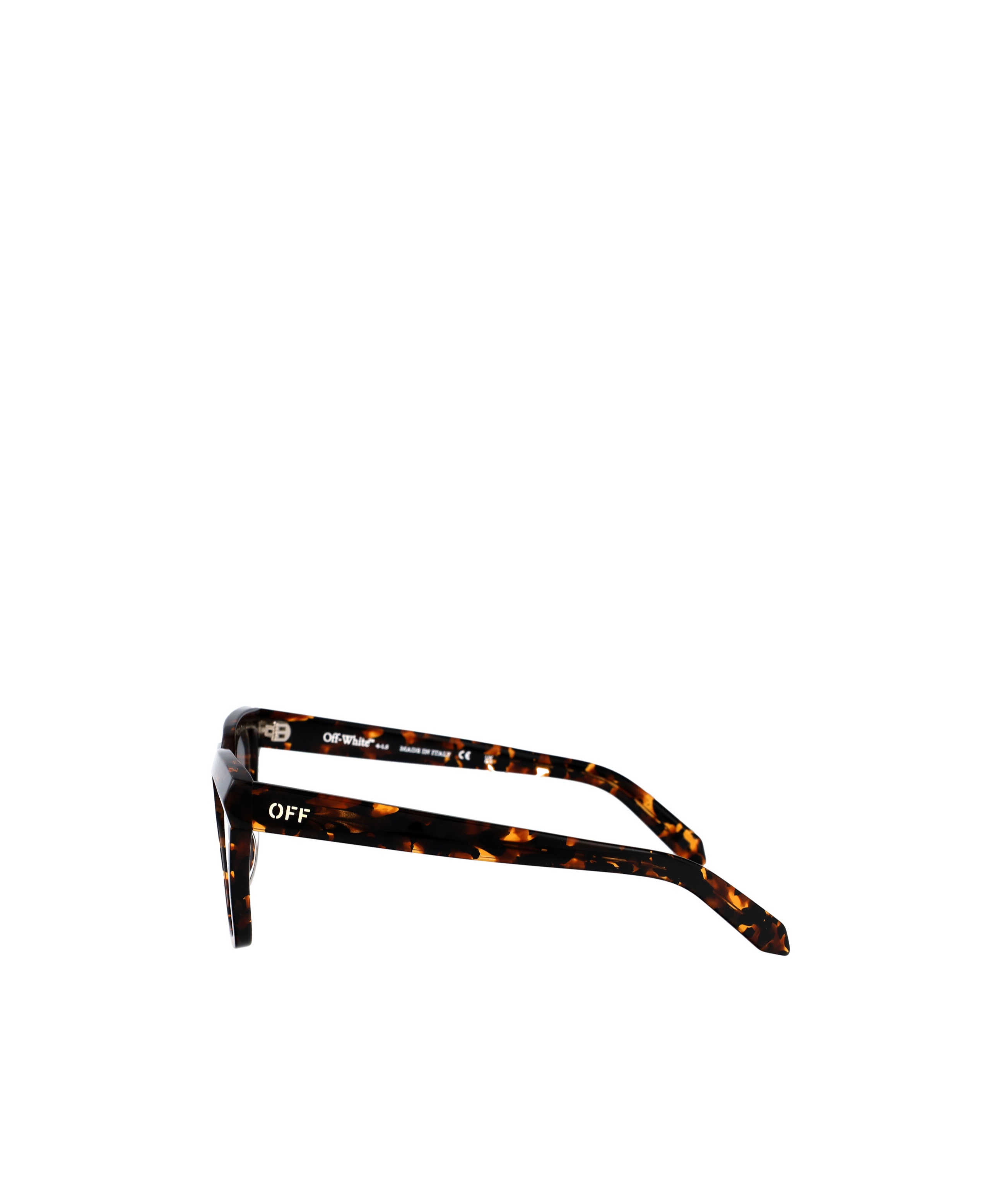Off-white Full Frame Plain Mirror In Black