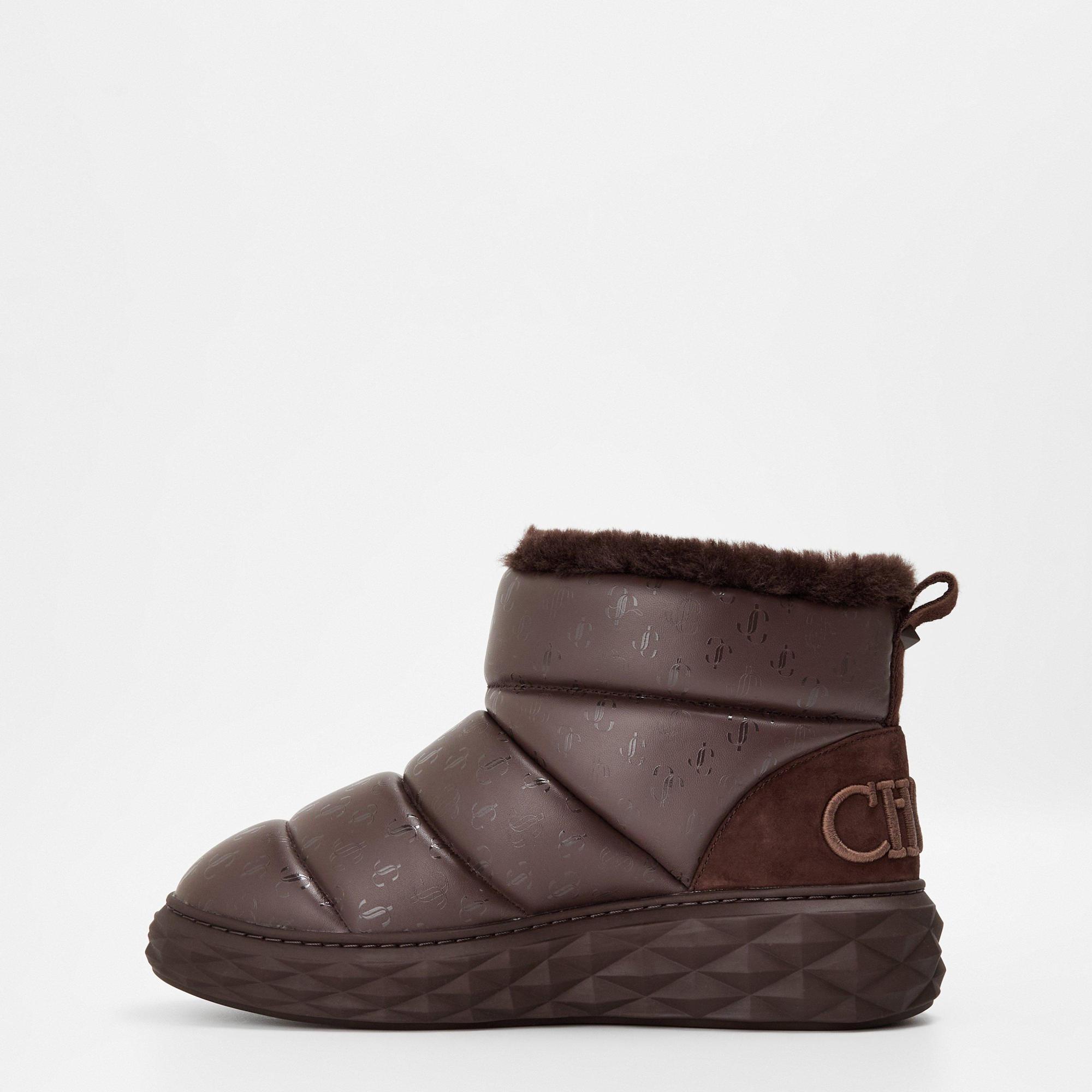 Jimmy Choo Solid Color Snow Boots In Black