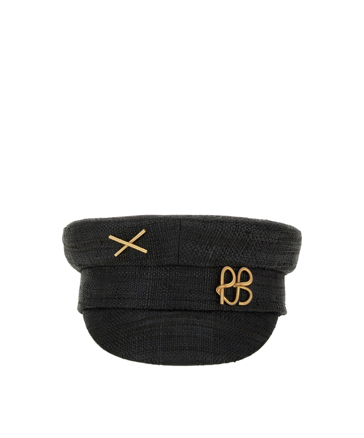 Ruslan Baginskiy Piercing Inspired Baker Boy Cap In Black