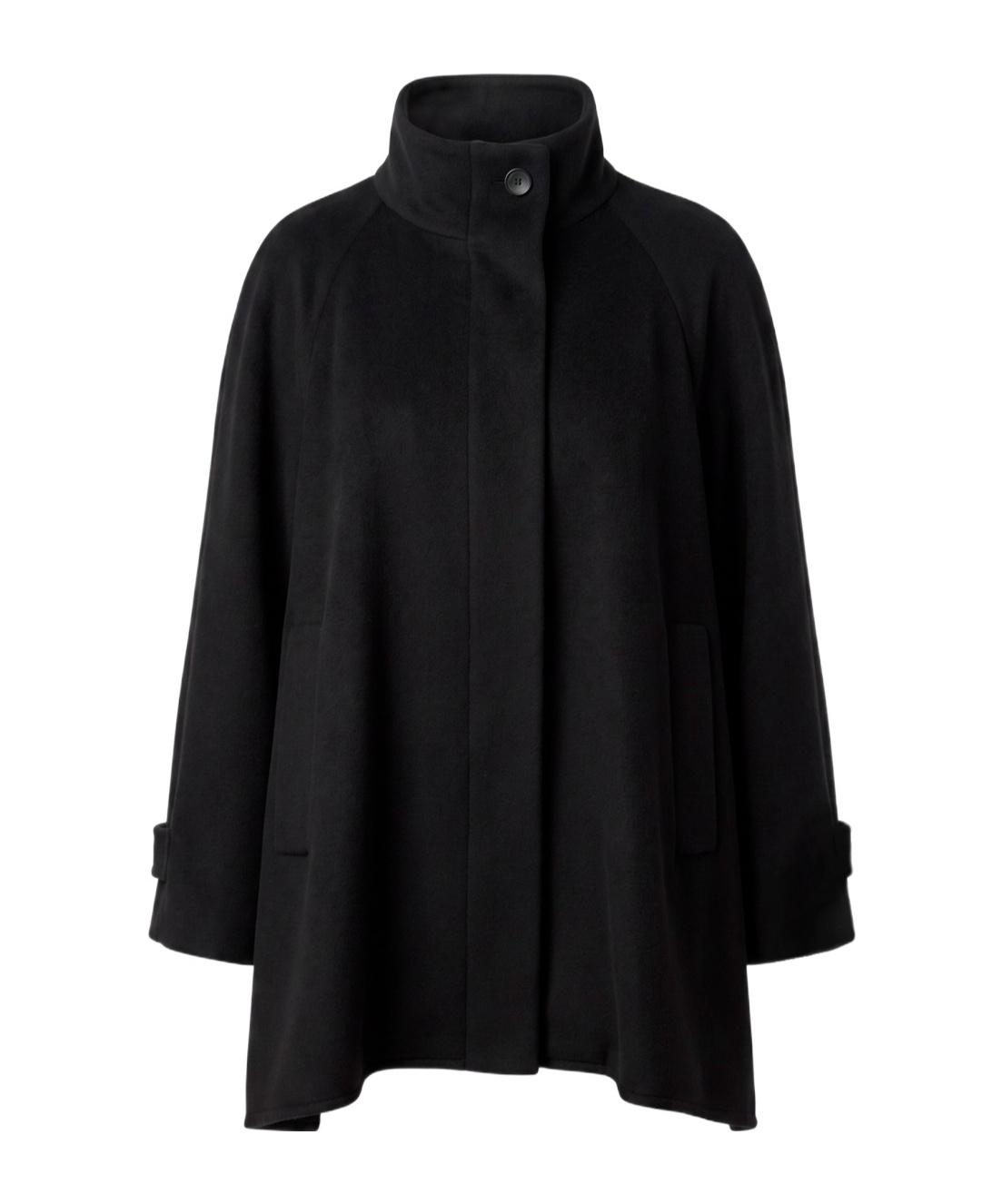 Tagliatore Stand-collar Coat In Black