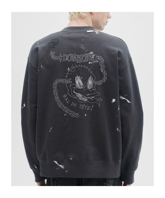 Domrebel Round-neck Sweater In Black