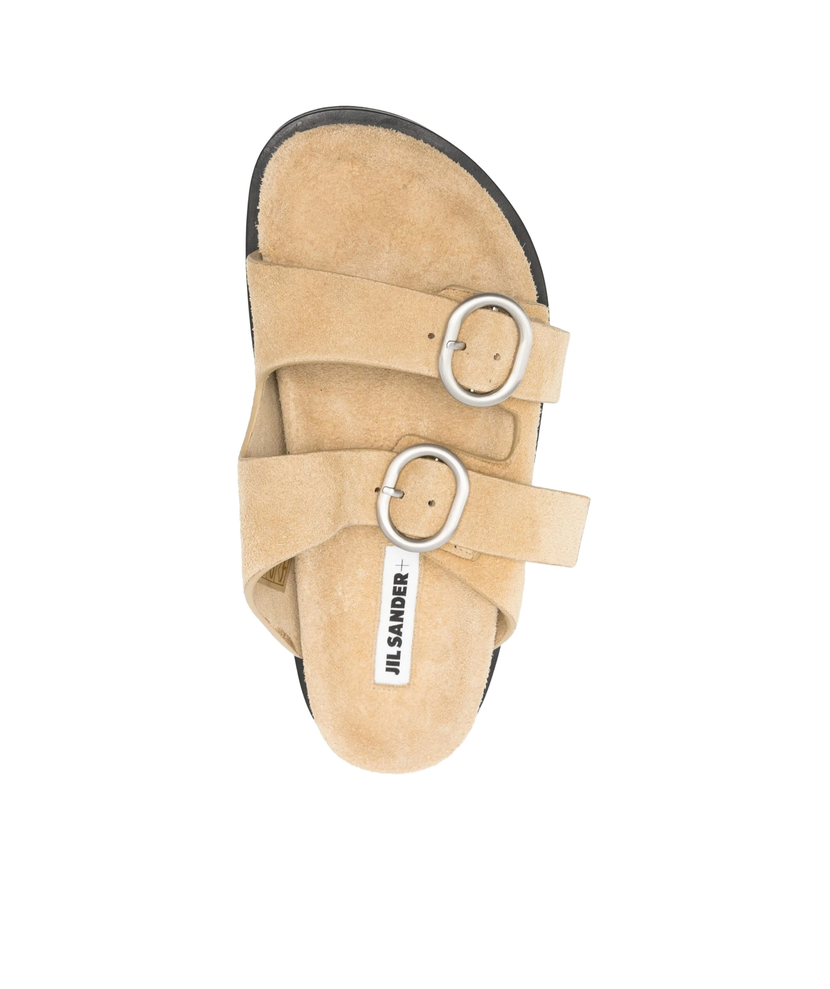 Jil Sander Suede Slides In Barley