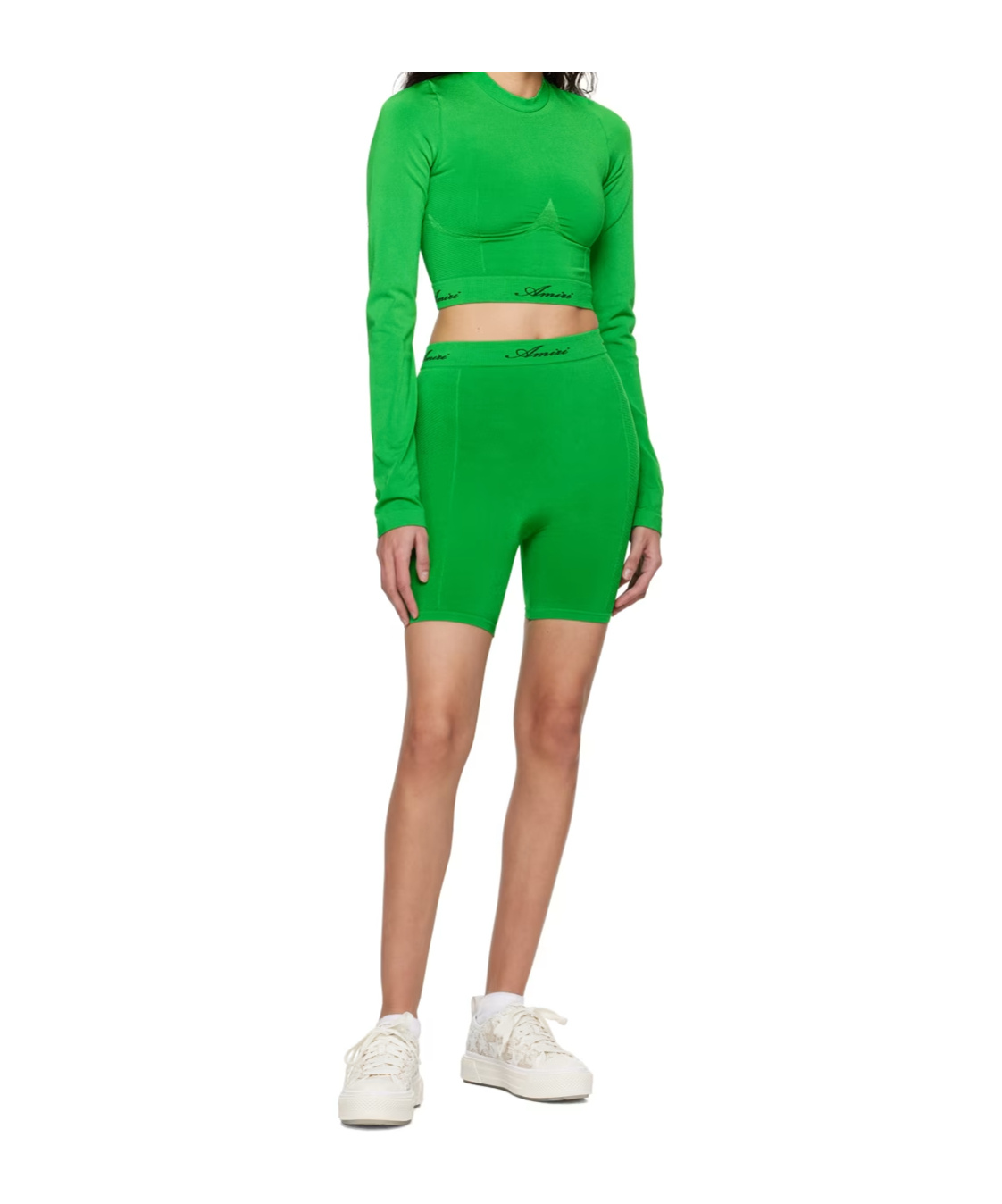 Amiri Logo Short T-shirt In Green